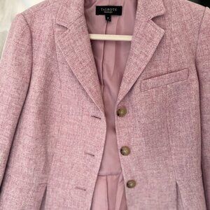 Talbots 100% wool pink classic jacket